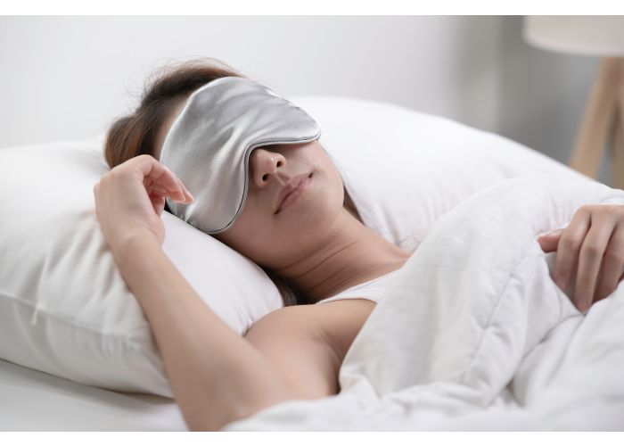 Silk Sleep Mask - Silver Grey