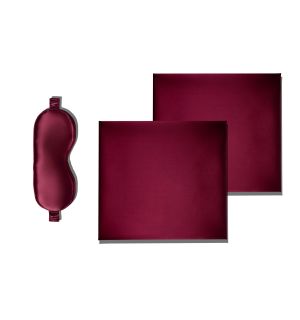 Two Pillowcases + Free Mask - Bold Red